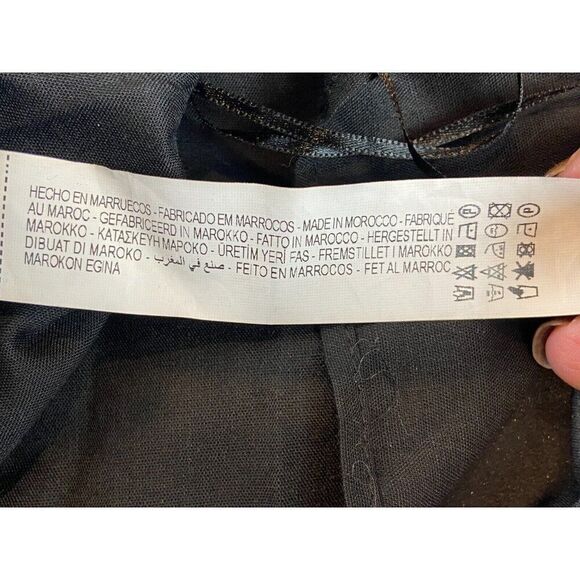 Zara Womens Mini Tied Halter Dress S Black Shiny Velvet Open Back 8909/039 NWT - Picture 8 of 11